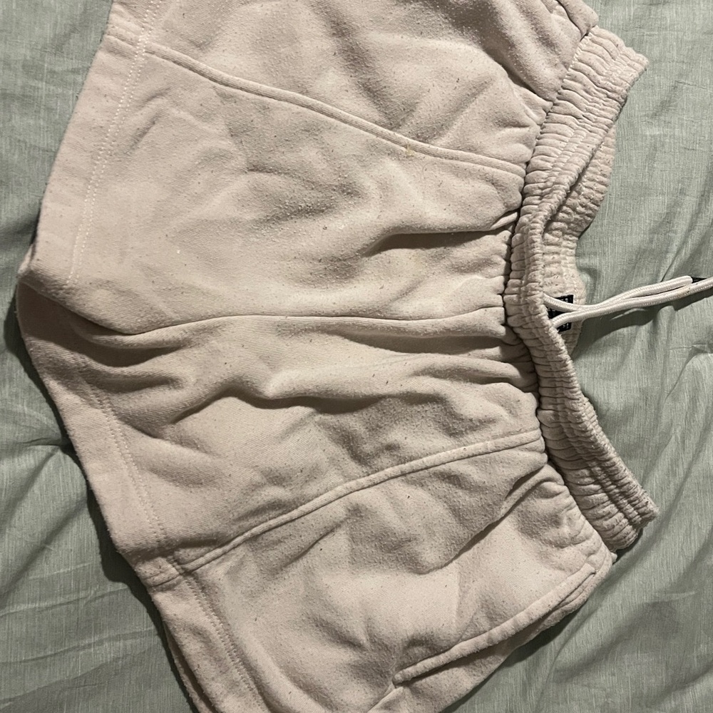 Forever 21 Cream Ribbed Shorts